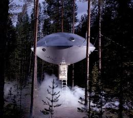 В Швеции появился отель, оформленный в виде летающей тарелки
